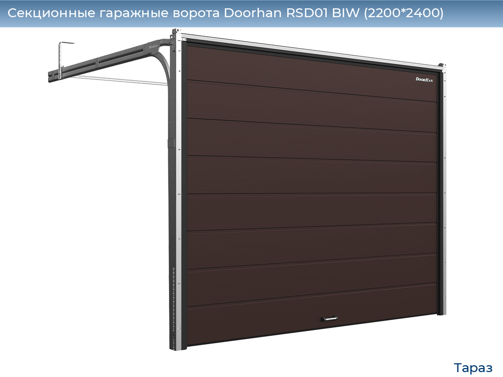 Секционные гаражные ворота Doorhan RSD01 BIW (2200*2400), taraz.doorhan.ru