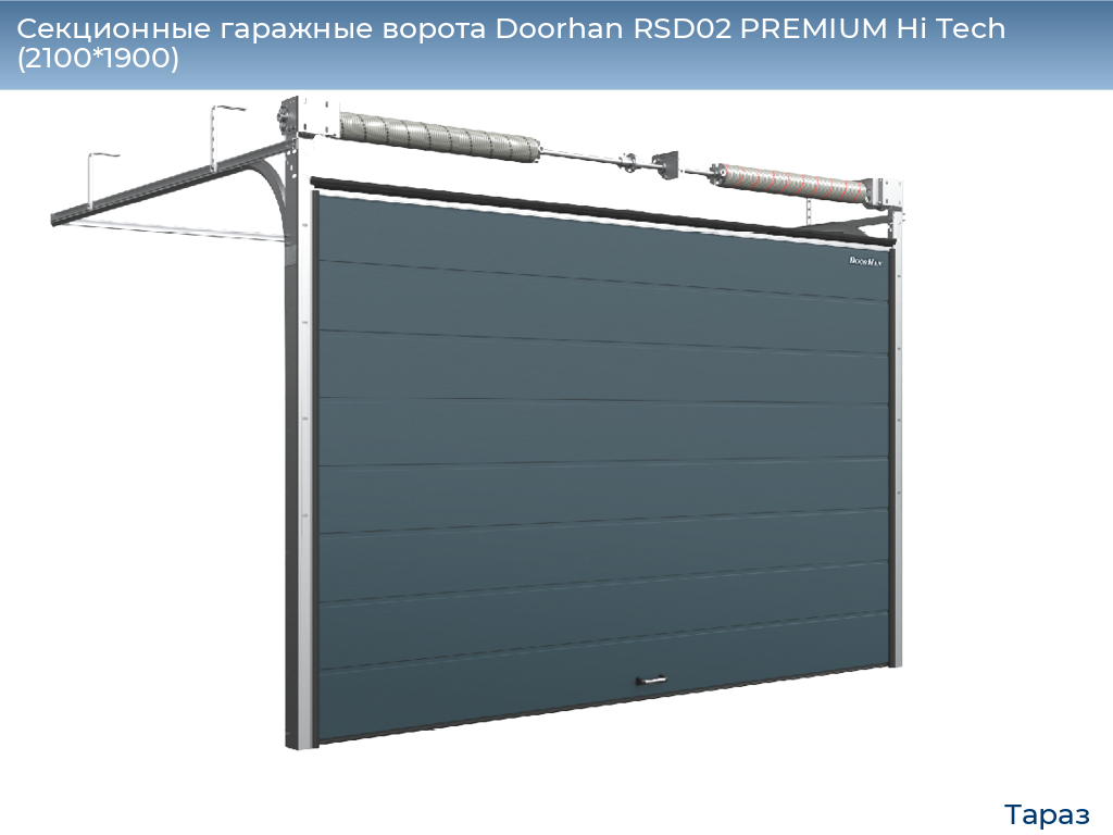 Секционные гаражные ворота Doorhan RSD02 PREMIUM Hi Tech (2100*1900), taraz.doorhan.ru