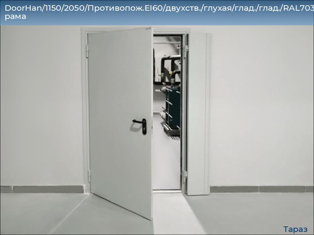 DoorHan/1150/2050/Противопож.EI60/двухств./глухая/глад./глад./RAL7035/лев./угл. рама, taraz.doorhan.ru