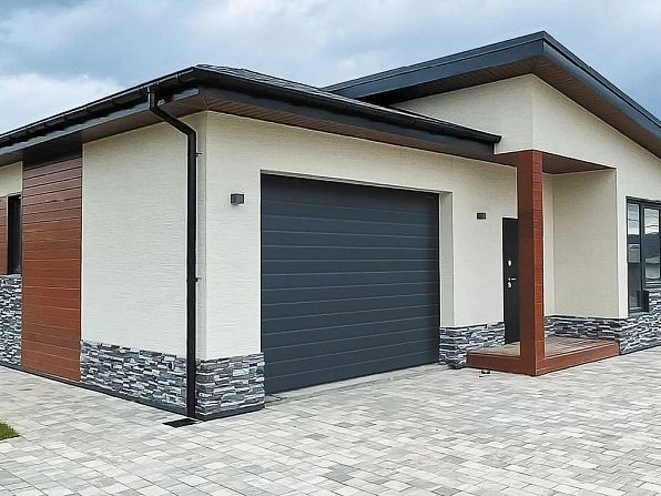 Секционные ворота 2500х2200 мм антрацитовые DoorHan RSD02, taraz.doorhan.ru